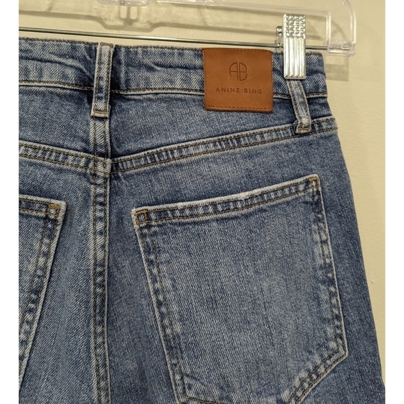 Anine Bing High Waist Medium Wash Skinny Jeans Size 23 - Picture 3 of 7